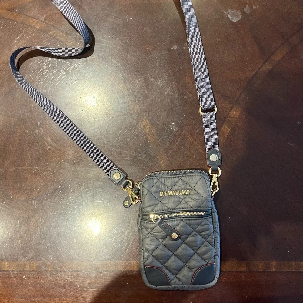 MZ Wallace Black Quilted Crossbody Bag - Picture 1 of 4